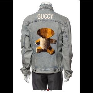 ISO!! Gucci Teddybear denim jacket!!!!